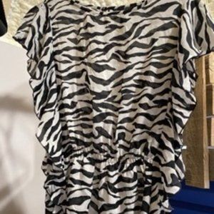 Zebra-print top size small